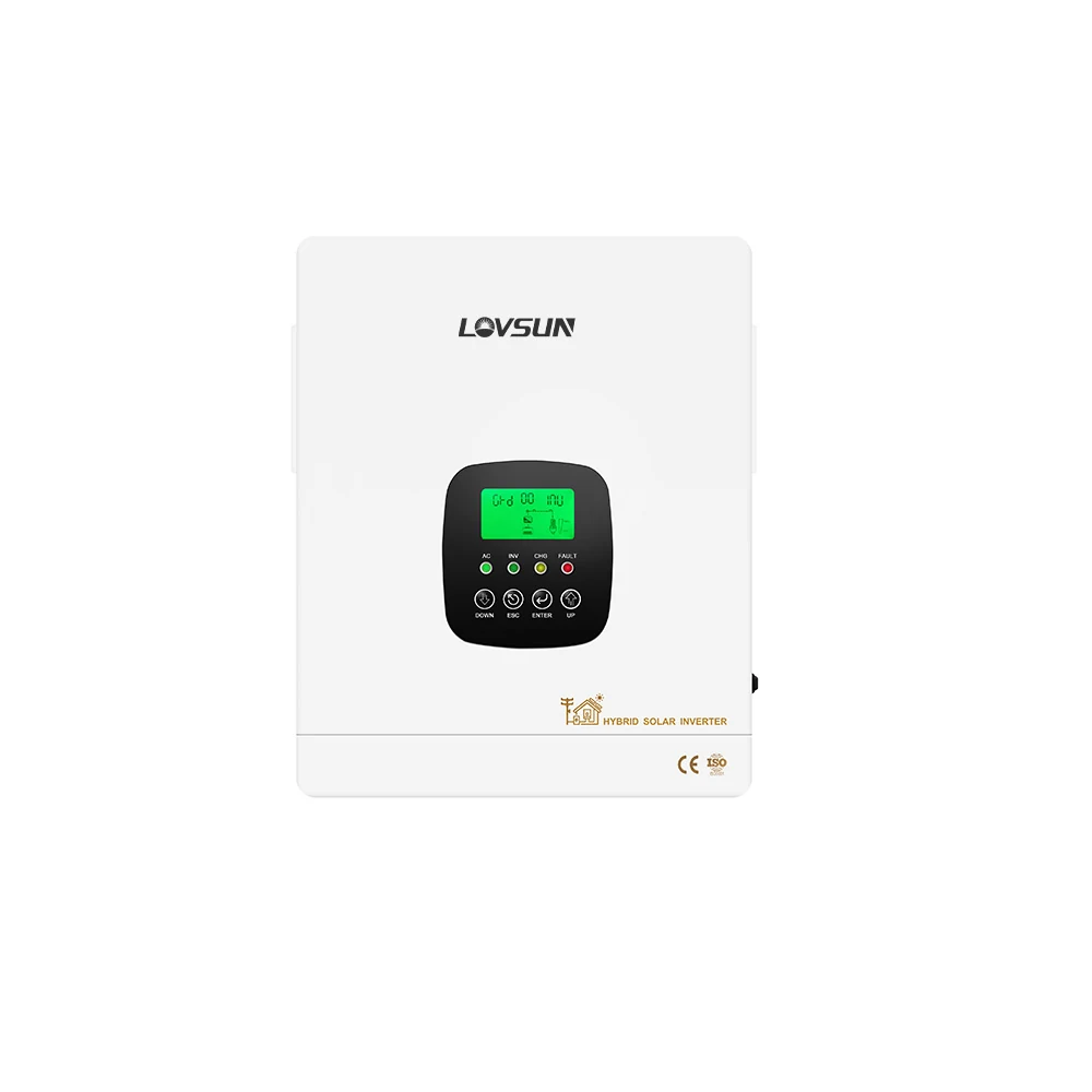 1.3-12.3KW On&Off Grid Hybrid Solar Inverter solar inverter front view