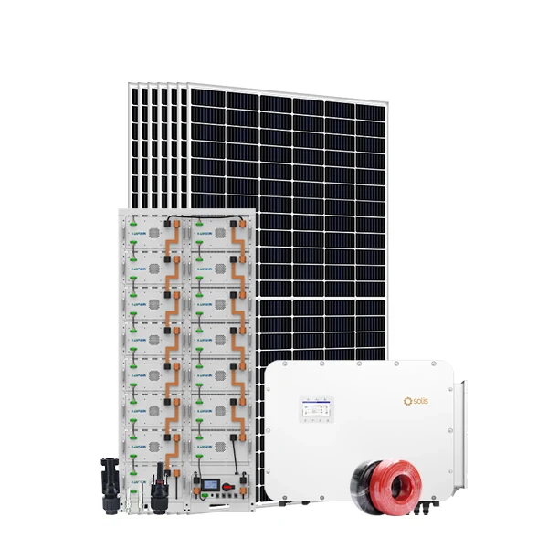 75-125KW Commercial Hybrid Solar System With Solis Inverter complete solar kit components