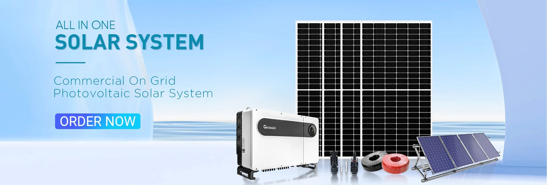Lovsun all-in-one solar system package - module, inverter, connectors and cable