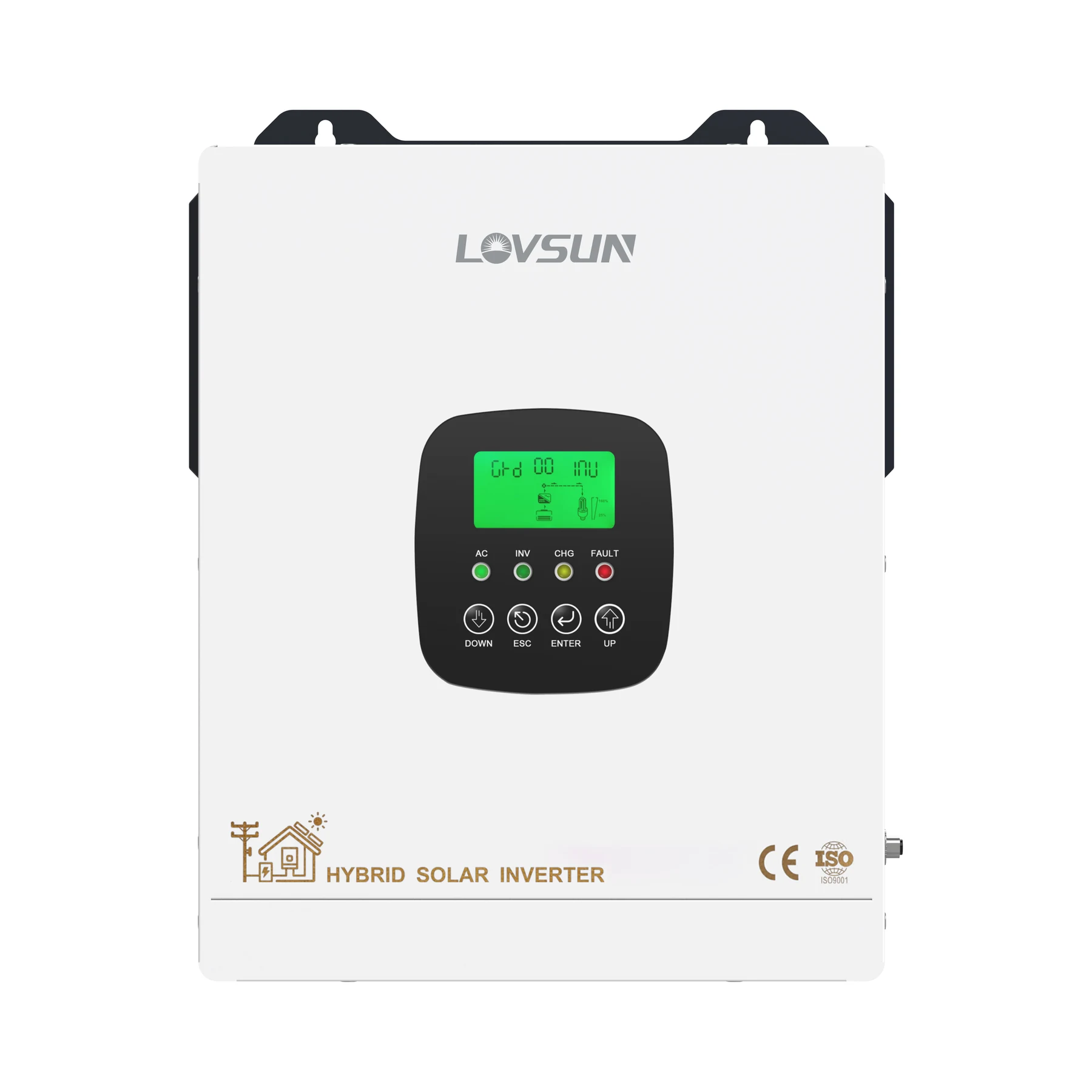 Lovsun Hybrid Solar Inverter 1KW-12.3KW solar inverter front view