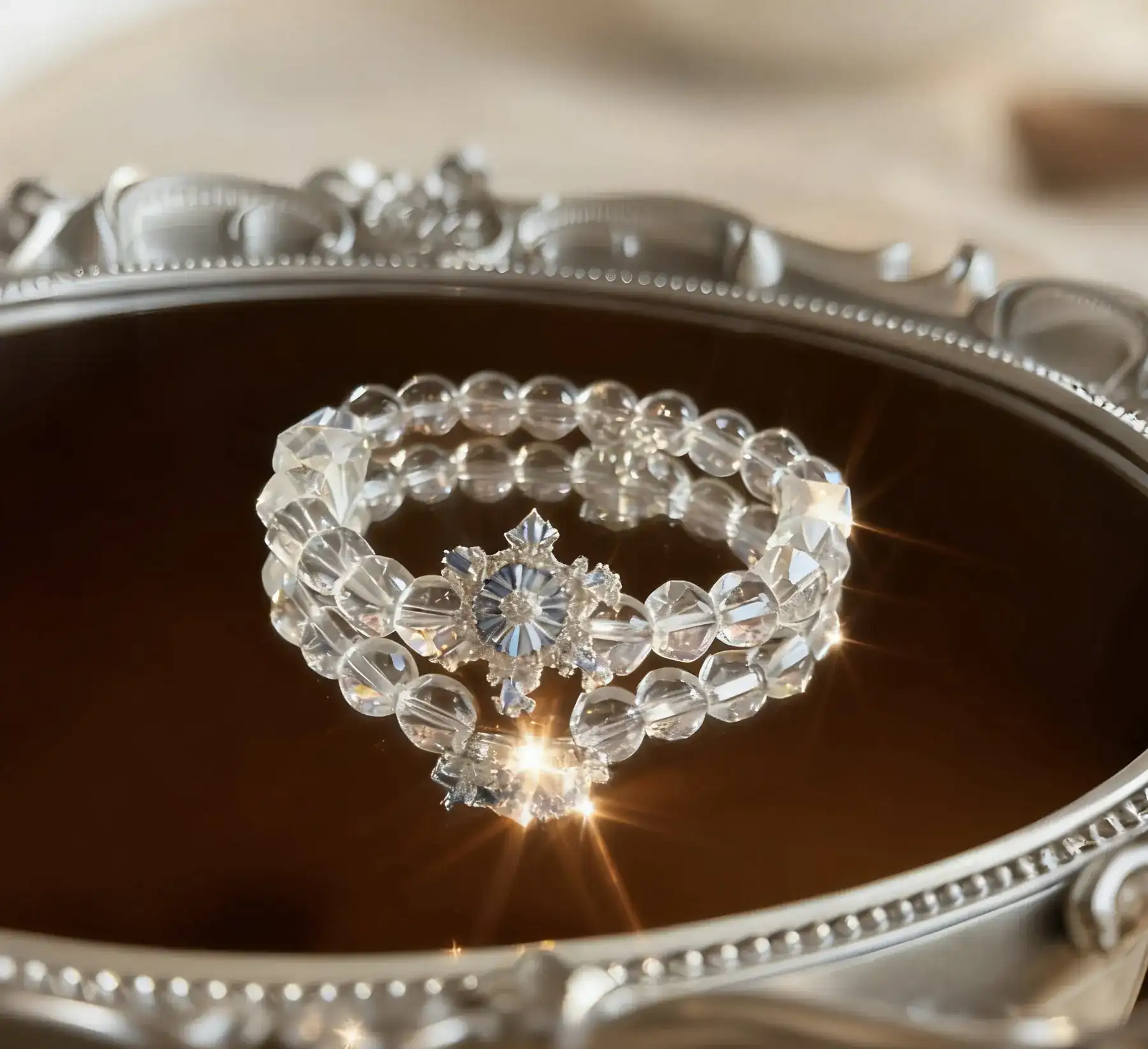 Lumenlily Crystal handmade natural crystal bracelet - Seven Stones Ten Designs One Workshop