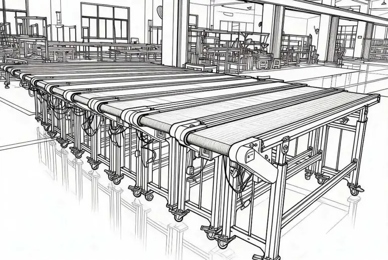 Belt Conveyor supplied through LUMSOURCING sourcing service