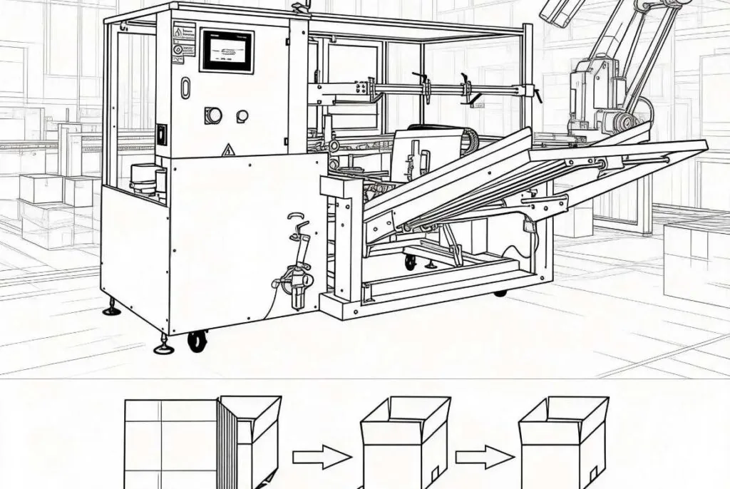 Carton Erector Machine supplied through LUMSOURCING sourcing service
