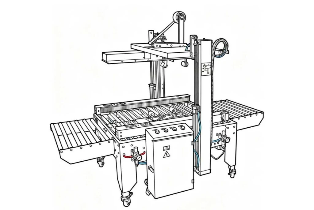 Carton Sealing Machine supplied through LUMSOURCING sourcing service
