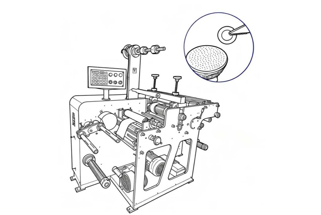 Hookah Foil Rewinding Machine supplied through LUMSOURCING sourcing service