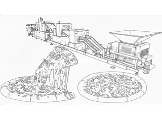 Pizza Base Maker Machine supplied through LUMSOURCING sourcing service