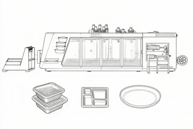 Plastic Thermoforming Machine supplied through LUMSOURCING sourcing service
