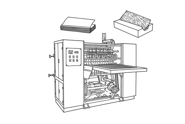 Aluminum Foil Pop Up Sheet Making Machine supplied through LUMSOURCING sourcing service