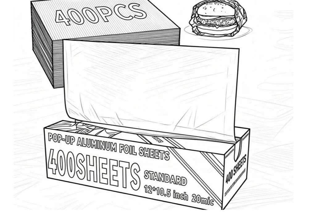 Aluminum Foil Pop Up Sheet supplied through LUMSOURCING sourcing service