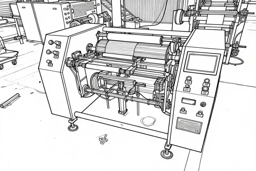 Semi Automatic Rewinding Machine supplied through LUMSOURCING sourcing service
