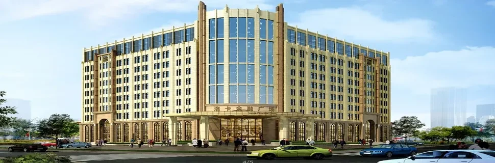 Exterior view of the Lucca Financial Plaza office building