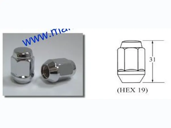 Closed Bulged Wheel Lug Nut