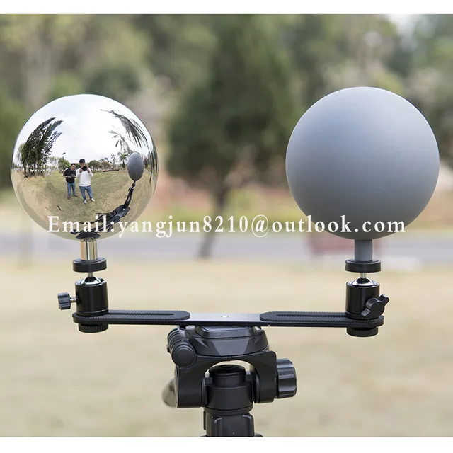 6cm VFX-HDRIProfession Camera Reflector Stainless Steel Hollow Sphere Photographic Props Set