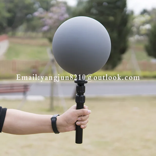 25 cmVFX-HDRI Profession Camera Reflector Stainless Steel Hollow Sphere Photographic Props Set in close view