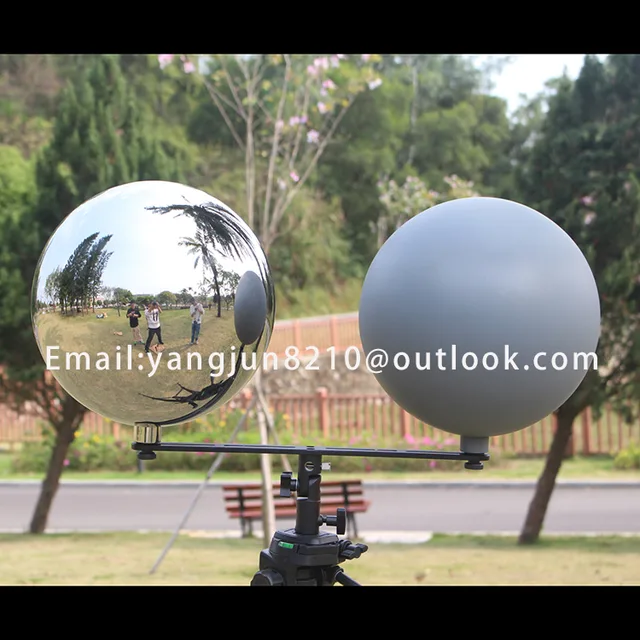 25 cmVFX-HDRI Profession Camera Reflector Stainless Steel Hollow Sphere Photographic Props Set