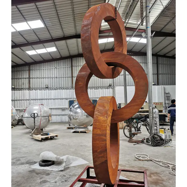 Large Outdoor Garden Famous Rusty Modern Art Corten Steel sculpture