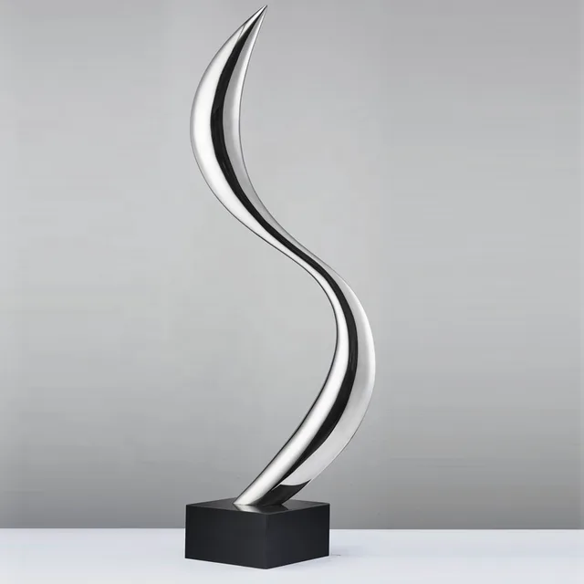 Outdoor Metal Garden Art Wholesale Metal Stainless Steel Sculpture seen from another angle