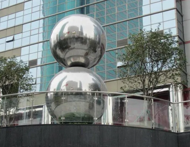 100 200 300 400 500 600mm Stainless steel garden ball Hollow steel sphere