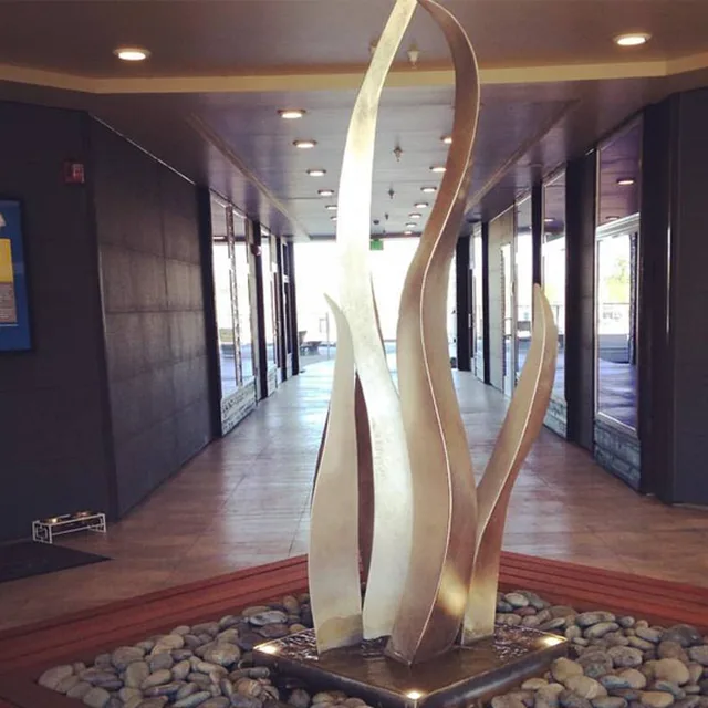 Abstract Metal Garden Art Stainless Steel Sculpture