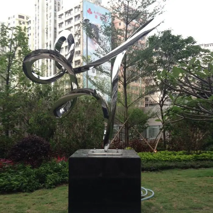 Abstract Modern Metal Art Stainless Steel Garden Sculpture