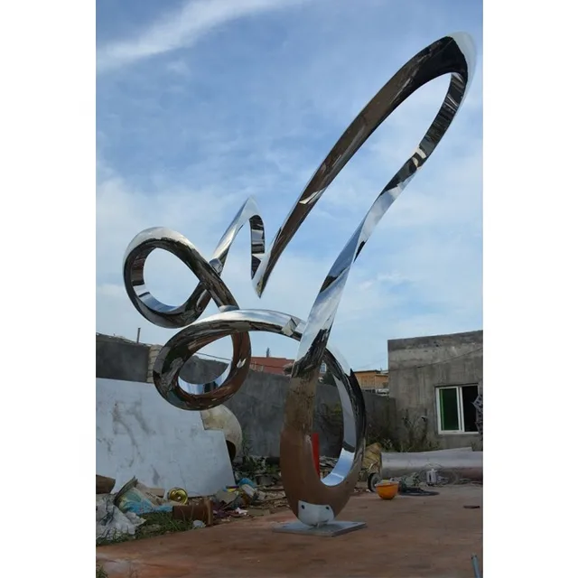 Outdoor Abstract Large Stainless Steel Garden Sculptures 3-9 Meters are available seen from another angle