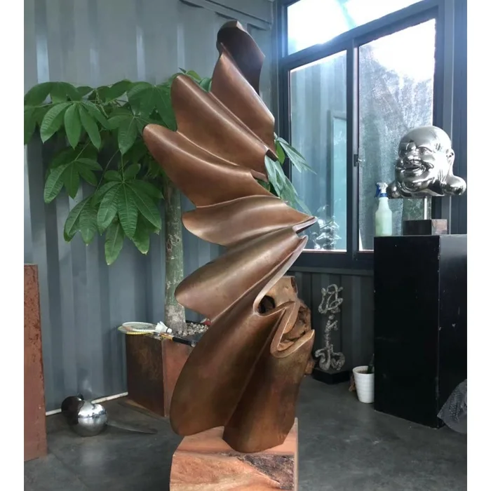Antique Casting Modern Abstract Bronze Sculpture
