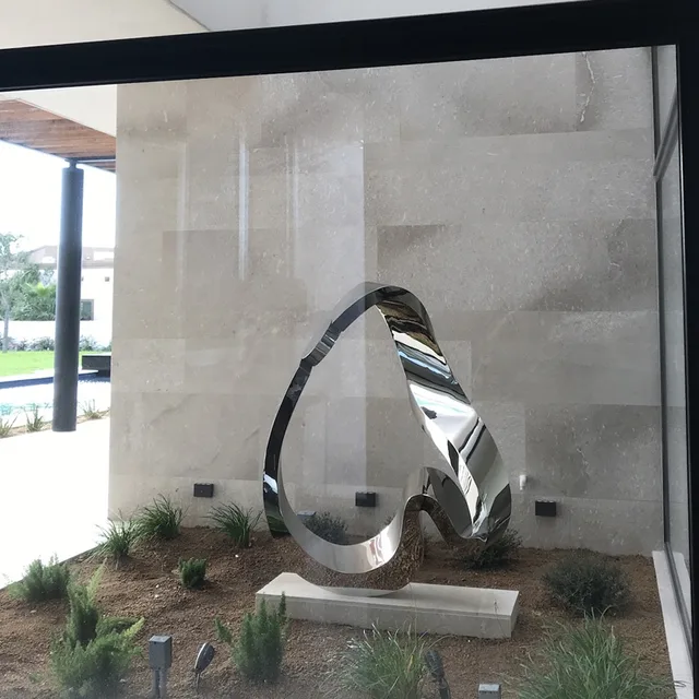 Luxury Home Decoration Piece Abstract Metal Art Modern Sculpture seen from another angle