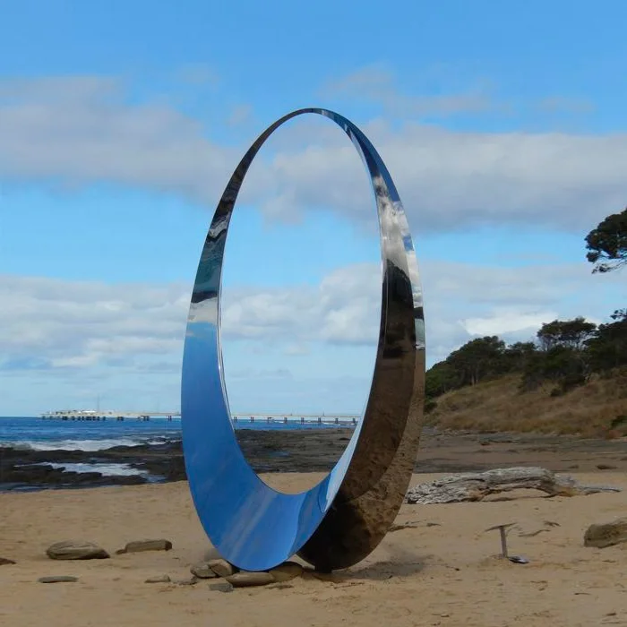 Large Modern City Stainless Steel Outdoor Sculpture
