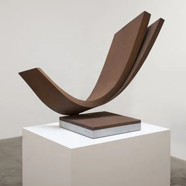 Beverly Pepper Art Garden Corten Steel Abstract Sculpture seen from another angle