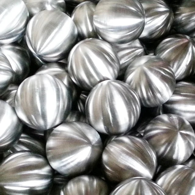 Professional custom stainless steel wire drawing ball factory direct sales shown in its setting