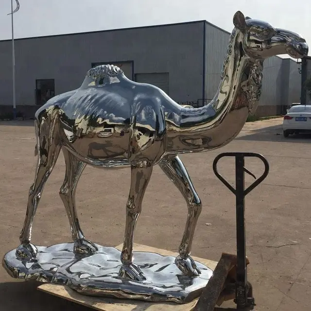 Custom 304 /316 Modern Outdoor stainless Steel Sculpture stainless Steel concave Mirror Home Jewelry Decoration seen fro