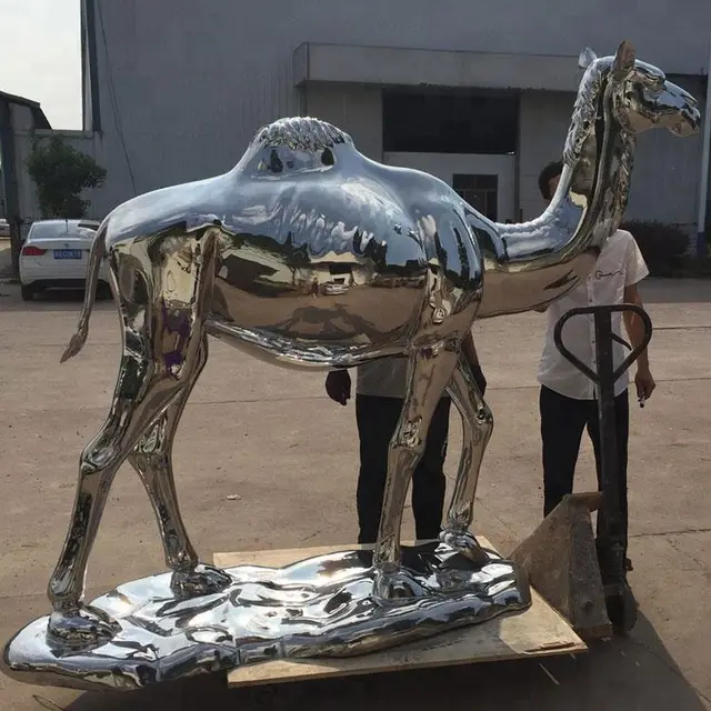 Custom 304 /316 Modern Outdoor stainless Steel Sculpture stainless Steel concave Mirror Home Jewelry Decoration