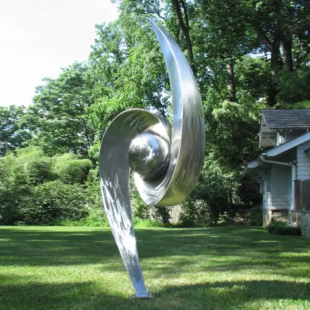 Garden Decoration Outdoor Stainless Steel Lotus Flower Sculpture