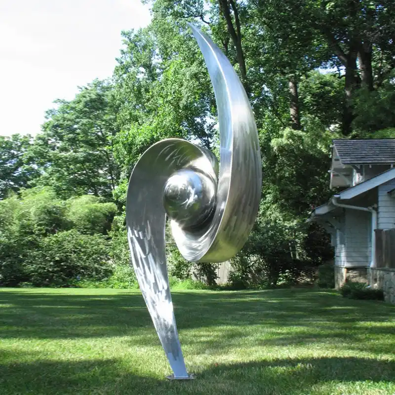 Garden Decoration Outdoor Stainless Steel Lotus Flower Sculpture