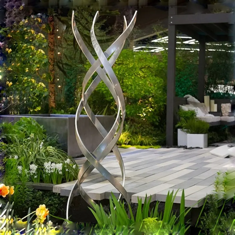 Courtyard Decoration Stainless Steel Sculpture Modern