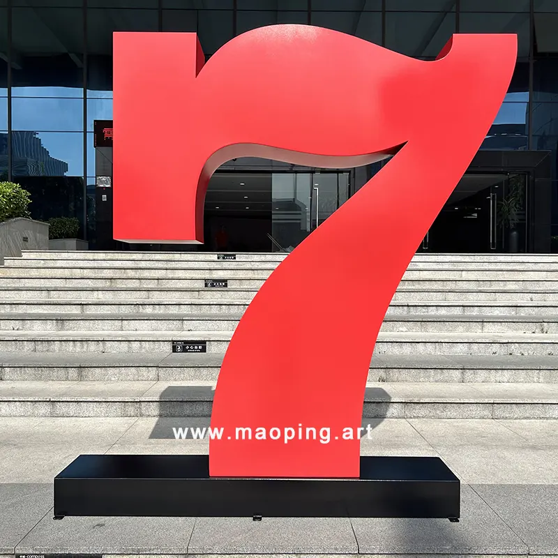 Digital Sculpture House Number for Villa No. 7