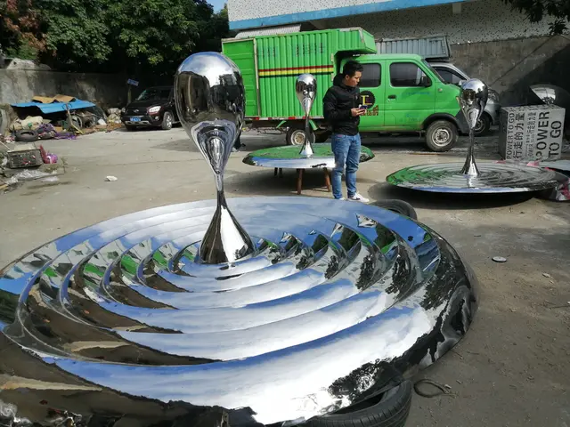Water Stainless Steel Abstract Decorative Metal Sculpture