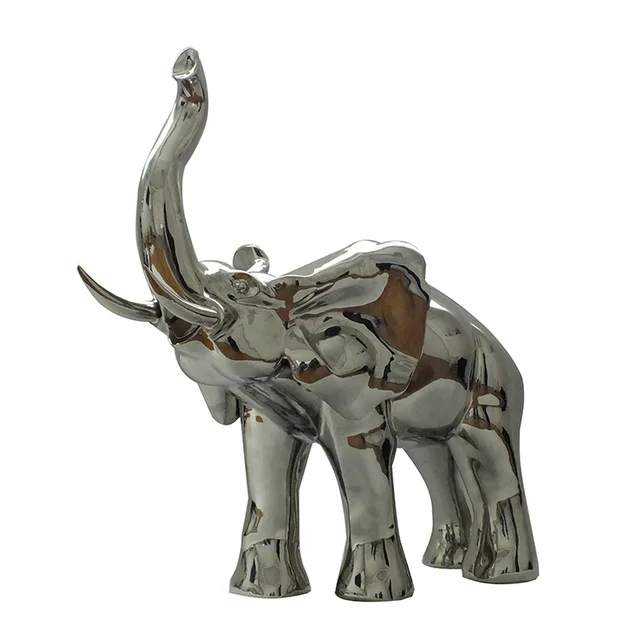 Large stainless steel sculpture—Elephant