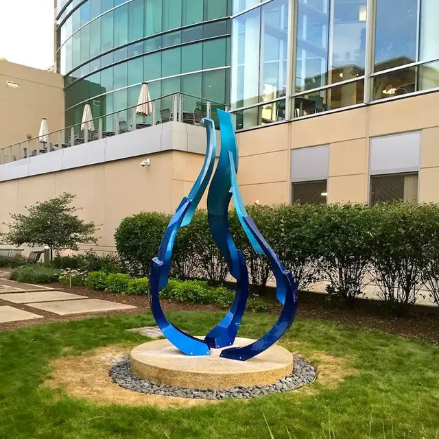 Famous sculptor Outdoor Garden Park Square stainless steel Sculpture