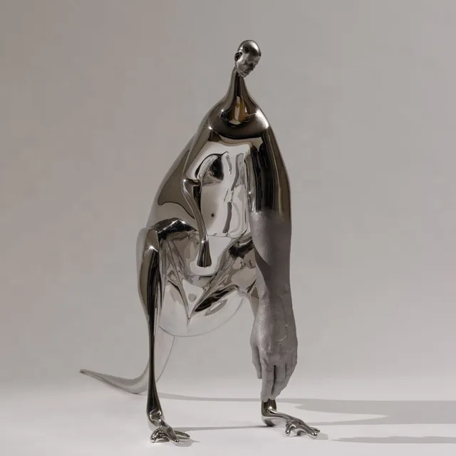 Famous Wallaby Animal Modern Art Stainless Steel Sculptures