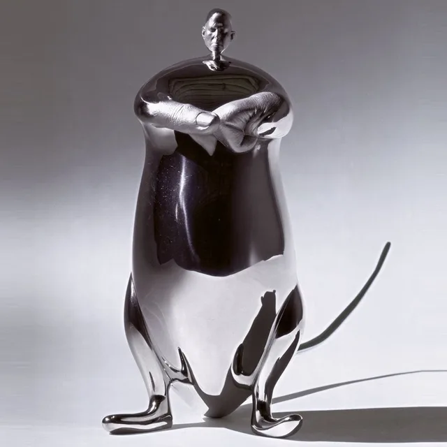 Famous Wallaby Animal Modern Art Stainless Steel Sculptures detail of the surface