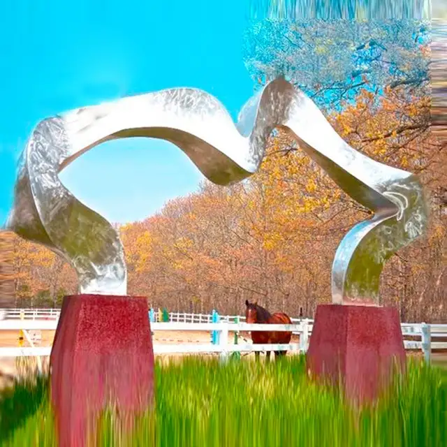 Garden Decorative Metal Stainless Steel Arch Sculpture