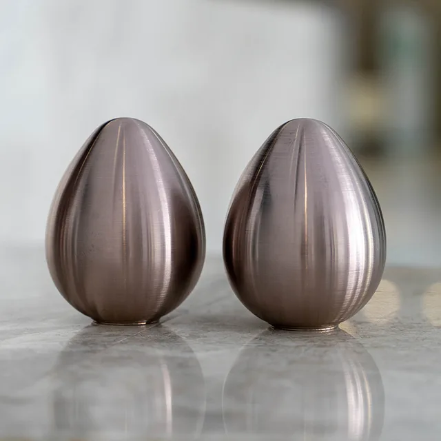 Garden grass interior decoration stainless steel sculpture Champagne gold stainless steel egg ball