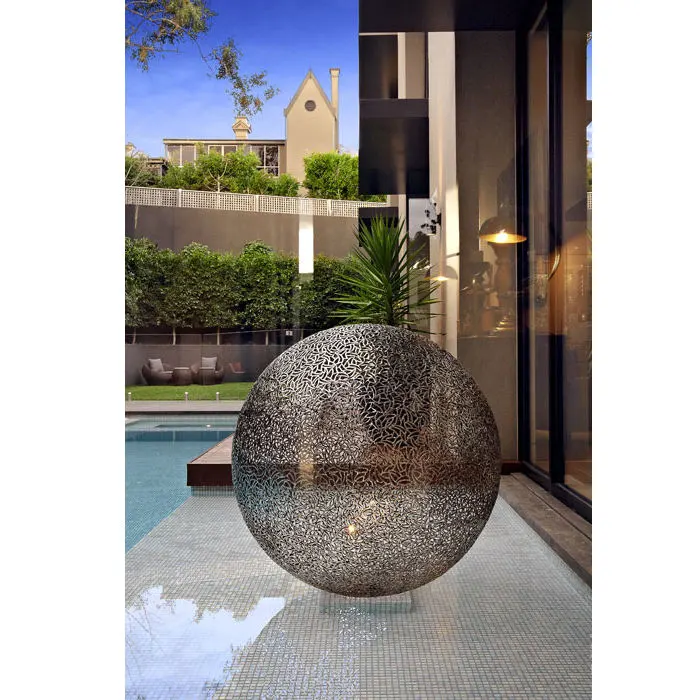 120cm Garden Hollow Ball Stainless Steel Sculpture