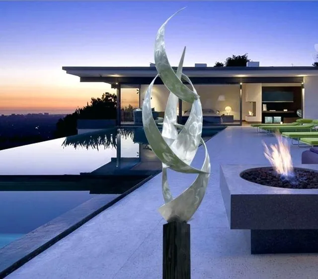 Large Modern City Urban Decoration Stainless Steel Sculpture