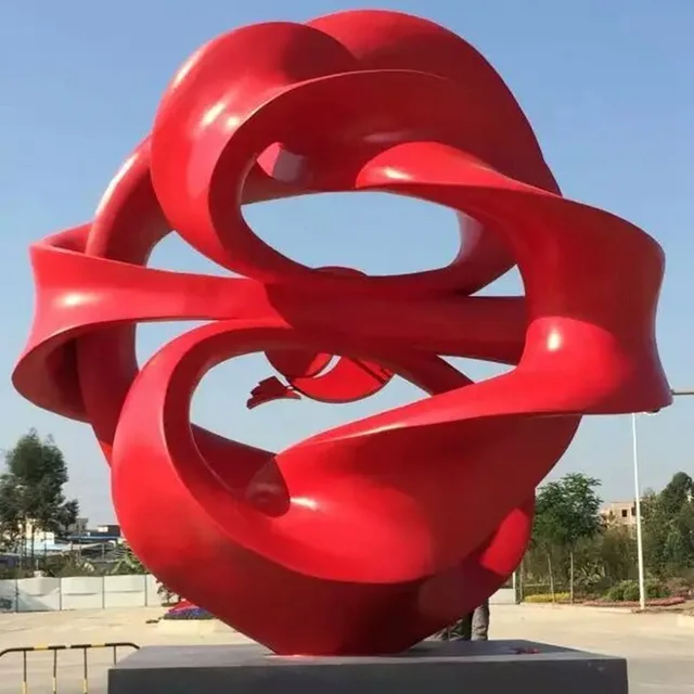 Modern Art Outdoor Stainless Steel Sculpture Hollow Ball