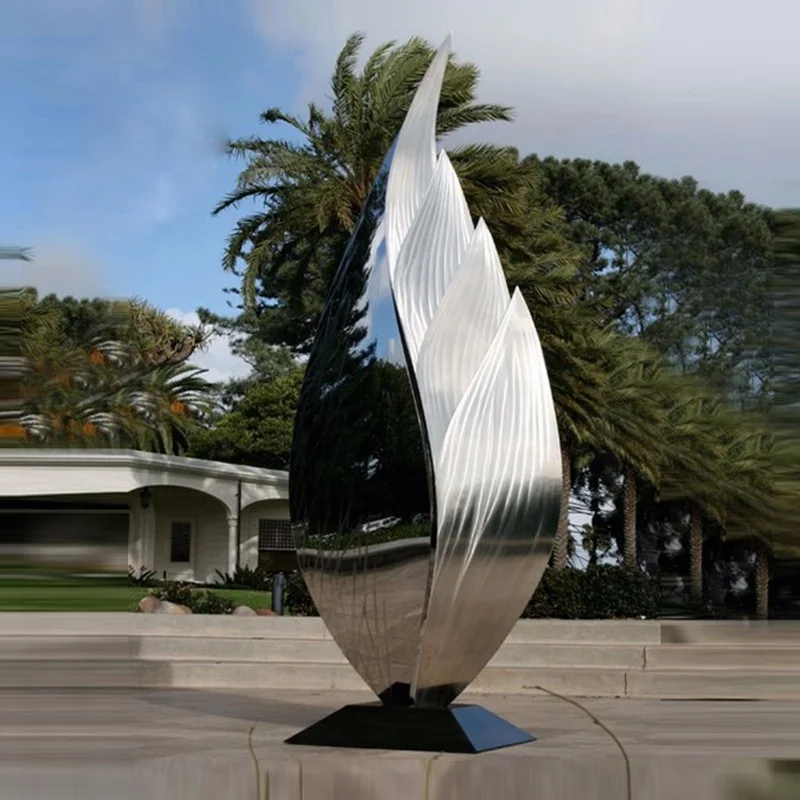 Outdoor Abstract Large Stainless Steel Garden Sculptures