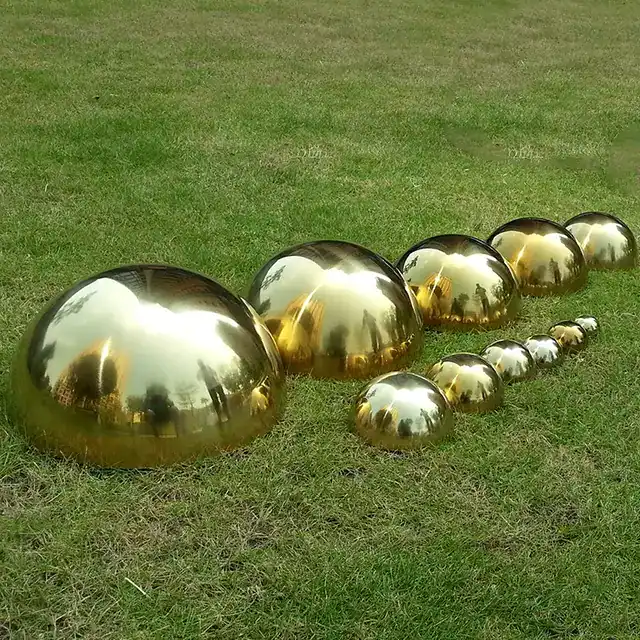 304 Stainless Steel Half Sphere Hemisphere in close view