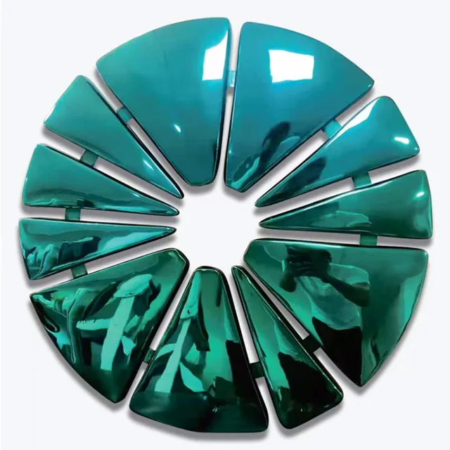 40 inch Colorful Metal wall pictures decorations stainless steel Round wall Sculpture