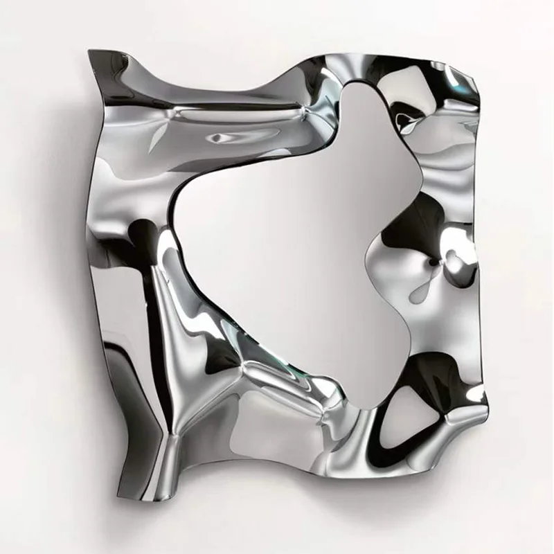 Metal wall pictures decorations Abstract stainless steel Irregularity wall Sculpture